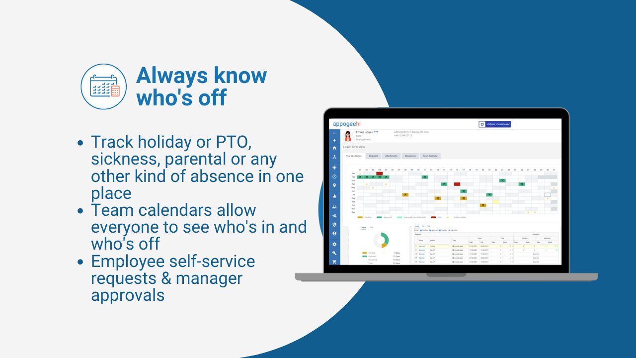 screenshot of Appogee Leave